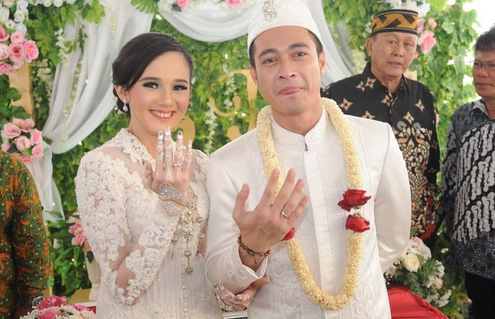 Pernikahan Eza Gionino dan Meiza Aulia (Facebook)